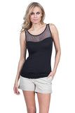 EGI Luxury Modal Women's Tulle Tank Top. Proudly Made in Italy (1305)