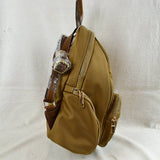 Multi-Pocket Casual Backpack with Metallic Zippers