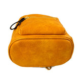 Textured Mini Backpack with Front Zipper Pocket