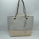 2 n1 Vegan Tote Handbag Pouch Faux Leather Tote Bag