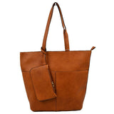 3 In 1 Large Soft Faux Leather Womens Tote Handbags