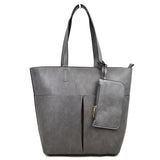 3 In 1 Large Soft Faux Leather Womens Tote Handbags