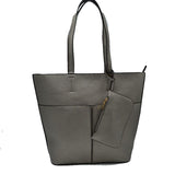 3 In 1 Large Soft Faux Leather Womens Tote Handbags