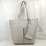 3 In 1 Large Soft Faux Leather Womens Tote Handbags