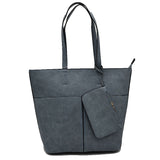 3 In 1 Large Soft Faux Leather Womens Tote Handbags
