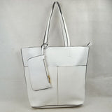 3 In 1 Large Soft Faux Leather Womens Tote Handbags