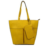 3 In 1 Large Soft Faux Leather Womens Tote Handbags