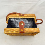 Summer Straw Weave Shoulder Purse | Bohemian Rattan Messenger Bag