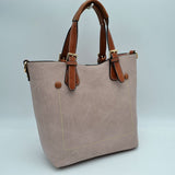 Vegan Leather Tote Shoulder Handbags For Women