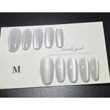 1079 Handmade Nail Wear Nail Art Reusable Press on Nails False Nails 2PCS