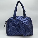 2-in-1 Large Quilted Tote Bag with Pouch