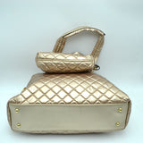 2-in-1 Large Quilted Tote Bag with Pouch