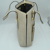 Soft Faux Leather Tote Handbag With Wallet