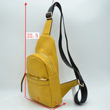 Zippered Crossbody Sling Bag with Adjustable Strap