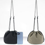 Bucket Bag stylish, Dual Drawstring Crossbody Bag Men's, Outdoor Sports and Leisure Bag