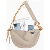Shoulder crossbody bag unisex, large capacity student leisure crossbody bag, sports solid color small crossbody bag