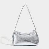 Silver small shoulder bag Design shoulder Bag, Bag Women's Summer Temperament Versatile Shoulder Bag  Hobo Handbag