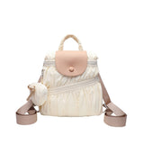 Elegant Folded Hobo Bag Ladies - Lightweight Large Capacity Shoulder Bag & Casual Cloth Crossbody Bag