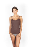 BASIC COTTON Free Spirit Premium Quality 100% Cotton Women's Spaghetti Straps Top Made in Italy (601)