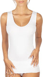BASIC COTTON Free Spirit Premium Quality 100% Cotton Women's Tank Top. Proudly Made in Italy (603)