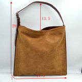 Slouchy Hobo Shoulder Bag with Adjustable Buckle Strap