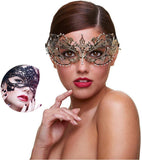 Masquerade Mask for Women Shiny Rhinestone Venetian Party Prom Ball Metal Mask
