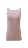 EGI Luxury Modal Women's Tulle Tank Top. Proudly Made in Italy (1305)