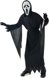Scary Horror GhostFace Mask with Bloody Toy Knife Halloween Scream Cosplay Costume