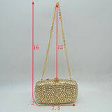 Beaded Evening Clutch Bag with Removable Chain Strap