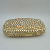 Beaded Evening Clutch Bag with Removable Chain Strap