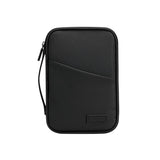 Large capacity passport bag, multi-function document storage bag, PU waterproof travel storage bag, anti-theft tote certificate bag.