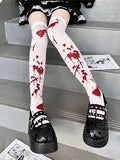 Gothic Crossbone Thigh-High Stockings