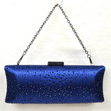 Elegant Studded Crystal Clutch Womens Evening Bag