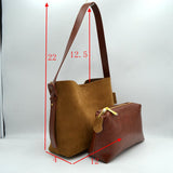 Shoulder Bag with Matching Removable Zipper Pouch