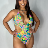 Trippin' Balls Crossed Body Suit