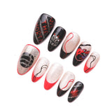 1074 Handmade Nail Wear Nail Art Reusable Press on Nails False Nails