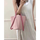 Fashion shoulder bucket bag, women pink small tote bag, women shoulder hobo tote purse