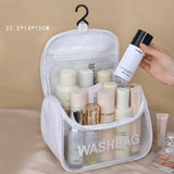 Travel Portable Cosmetic Bag – Large Capacity Unisex Hook Toilet Bag for Cosmetics Storage | Durable & Organized | Perfect for Travel and Daily Use