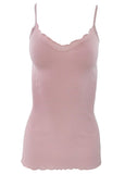 BASIC COTTON Free Spirit Premium Quality 100% Cotton Women's Spaghetti Straps Top Made in Italy (601)