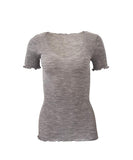 EGi Luxury Wool Silk Women's T-Shirt. Proudly Made in Italy (1495)