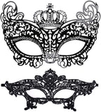 Masquerade Mask for Women Shiny Rhinestone Venetian Party Prom Ball Metal Mask