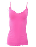 BASIC COTTON Free Spirit Premium Quality 100% Cotton Women's Spaghetti Straps Top Made in Italy (601)