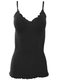 BASIC COTTON Free Spirit Premium Quality 100% Cotton Women's Spaghetti Straps Top Made in Italy (601)