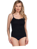 MaRe Luxury Merino Wool Blend Camisole with Lace Trim. Proudly Made in Italy (404)