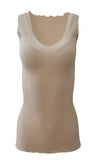 BASIC COTTON Free Spirit Premium Quality 100% Cotton Women's Tank Top. Proudly Made in Italy (603)