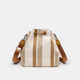 Elegant Canvas Women's Bags Crossbody – Fashionable Shoulder Bucket Bag, Vintage Small College Portable Tote hobo
