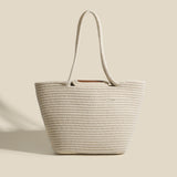 Large capacity hobo tote bag, beach bag weaving, bag women's woven handbag, casual vegetable basket bag shoulder bag