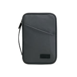 Large capacity passport bag, multi-function document storage bag, PU waterproof travel storage bag, anti-theft tote certificate bag.