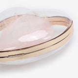Transparent small bag heart shaped, women's summer acrylic chain shoulder bag, mini transparent crossbody bag