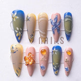 1069 Handmade Nail Wear Nail Art Reusable Press on Nails False Nails